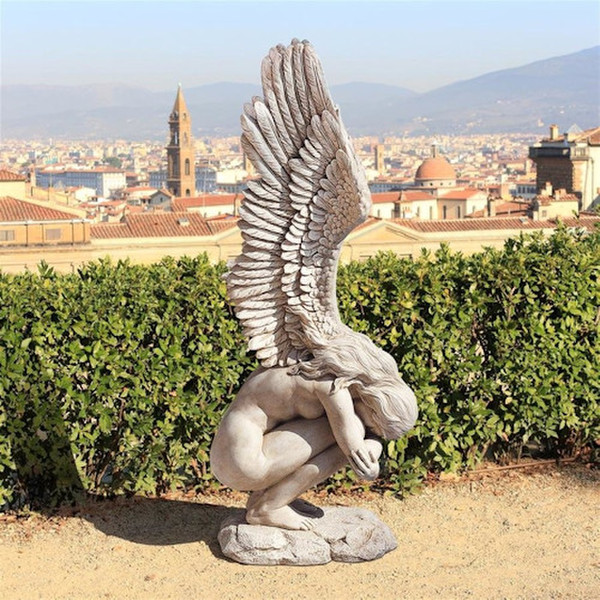 Remembrance and Redemption Angel Statue Weeping Large Scale Life Sized